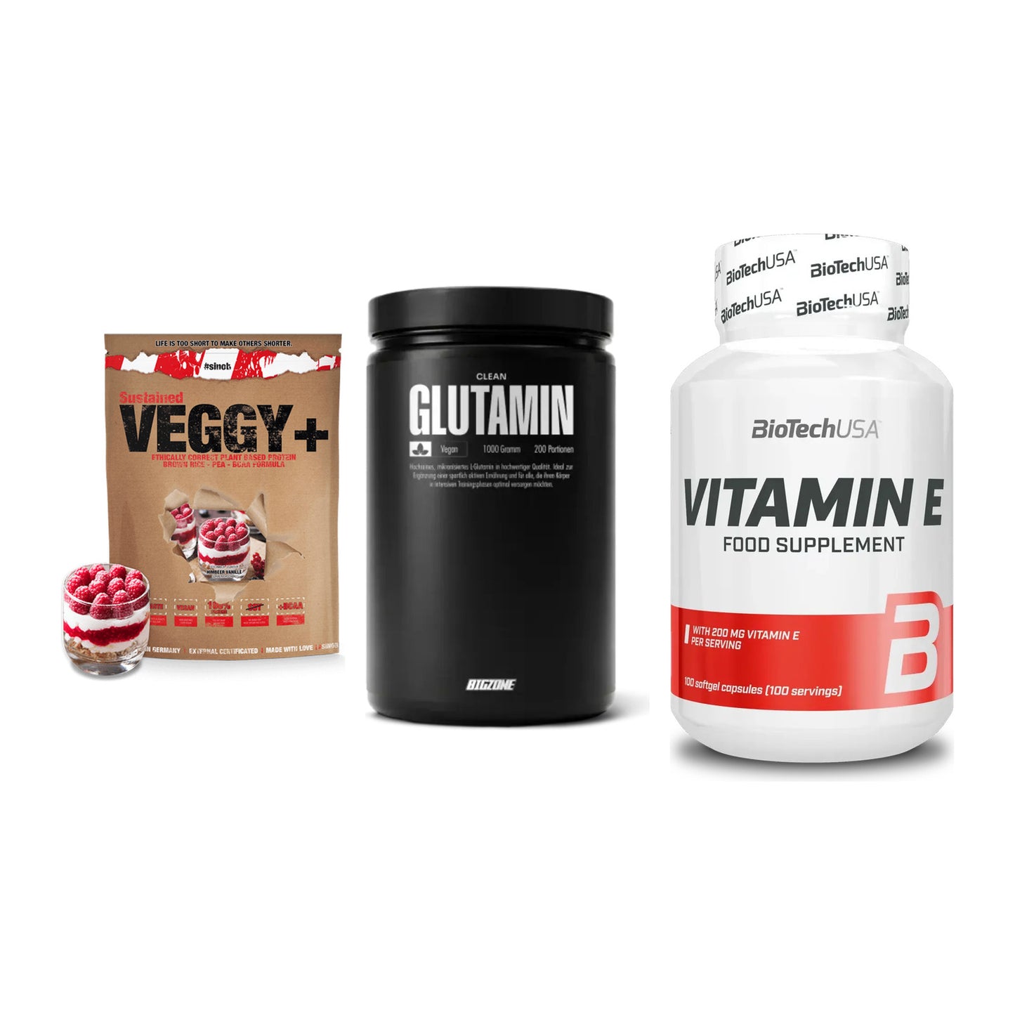 Pflanzliches Set: Sinob VEGGY + Big Zone + BioTech Vitamin – alle enthaltenen Artikel