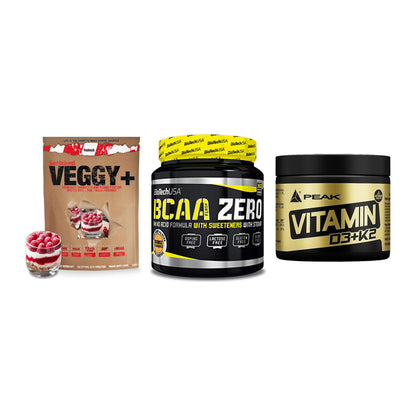Pflanzliches Set: Sinob VEGGY + BioTech BCAA + Peak Vitamin – alle enthaltenen Artikel