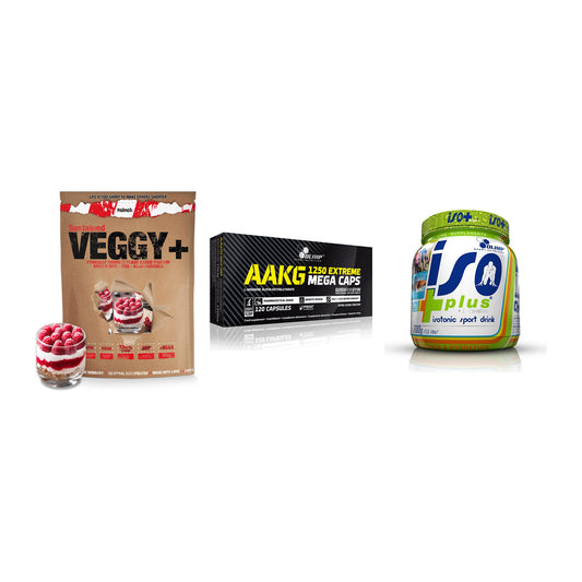 Pflanzliches Set: Sinob VEGGY + Olimp AAKG + Olimp Iso Plus – alle enthaltenen Artikel