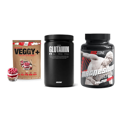 Pflanzliches Set: Sinob VEGGY + Big Zone Glutamin + 1 weitere – alle enthaltenen Artikel