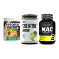 Pflanzliches Set: ProFuel V-Prote + MST Creatine + BioTech NAC – alle enthaltenen Artikel