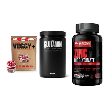 Pflanzliches Set: Sinob VEGGY + Big Zone + Body Attack – alle enthaltenen Artikel