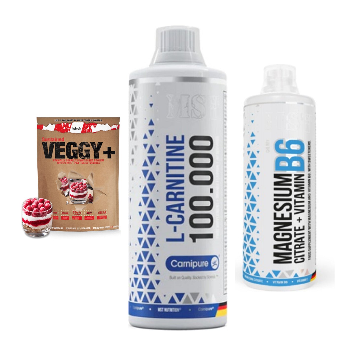 Pflanzliches Set: Sinob VEGGY + MST L-Carnitine + MST Magnesium – alle enthaltenen Artikel