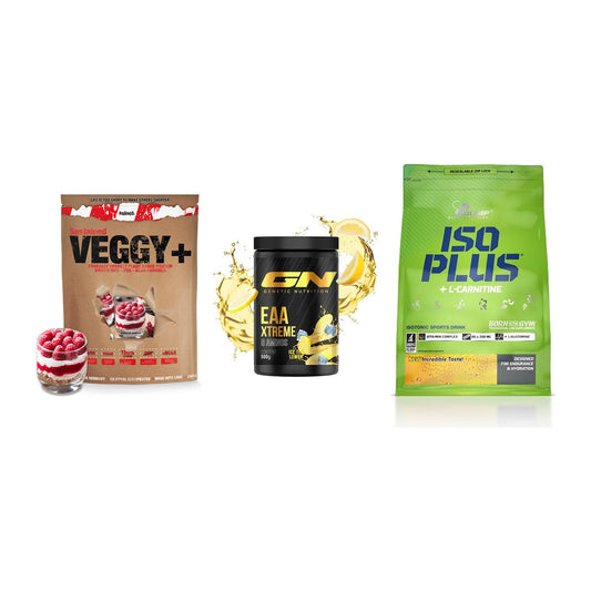 Pflanzliches Set: Sinob VEGGY + GN EAA Xtreme + Olimp Iso Plus – alle enthaltenen Artikel