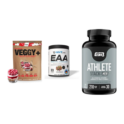 Pflanzliches Set: Sinob VEGGY + NNT EAA + ESN Athlete – alle enthaltenen Artikel