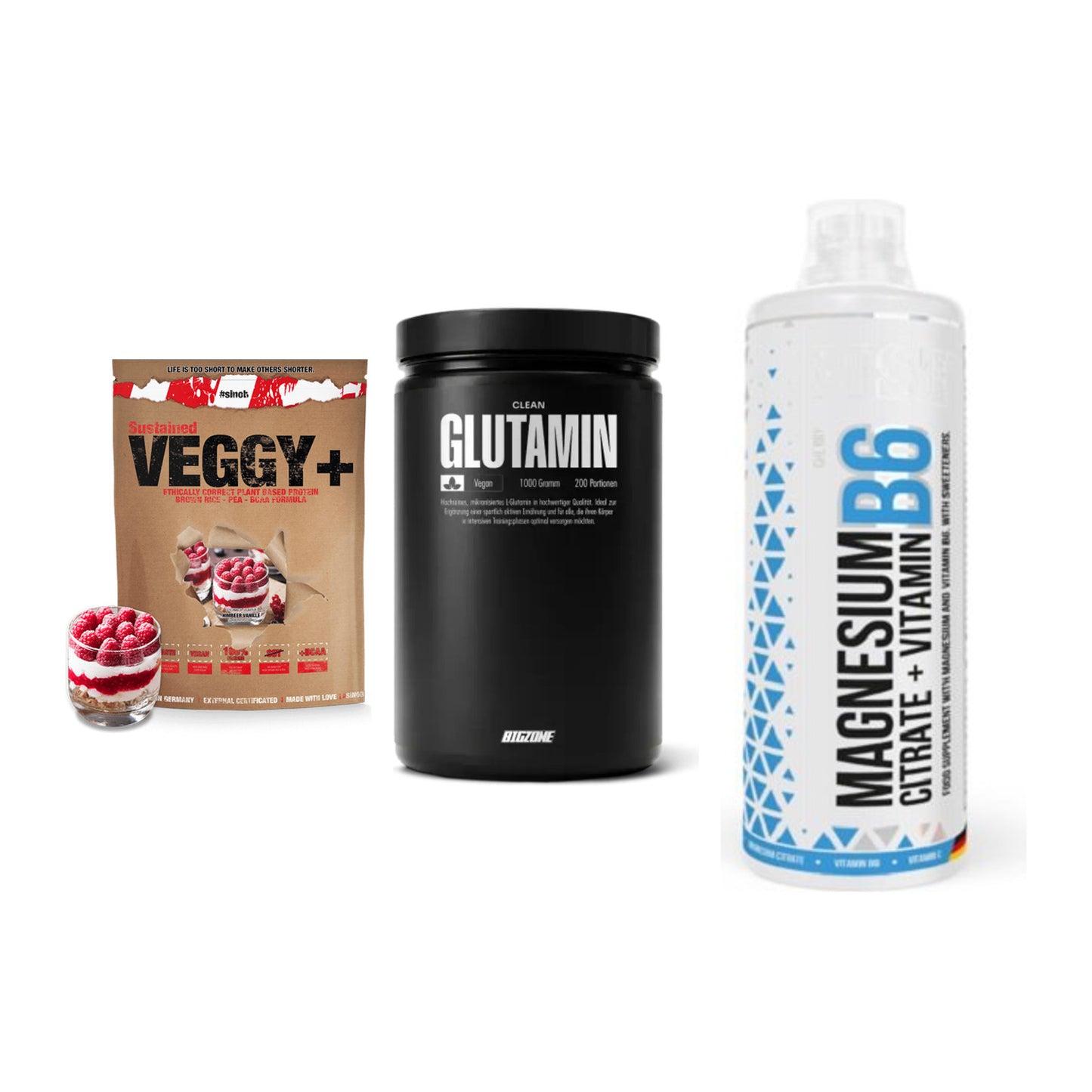 Pflanzliches Set: Sinob VEGGY + Big Zone + MST Magnesium – alle enthaltenen Artikel