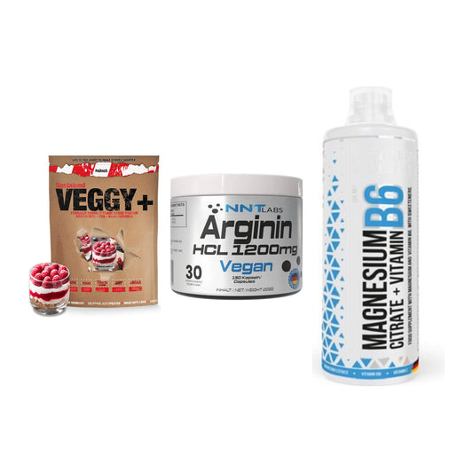 Pflanzliches Set: Sinob VEGGY + NNT Arginin HCL + MST Magnesium – alle enthaltenen Artikel
