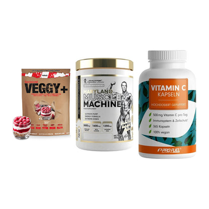 Pflanzliches Set: Sinob VEGGY + Kevin Levrone + ProFuel Vitamin – alle enthaltenen Artikel
