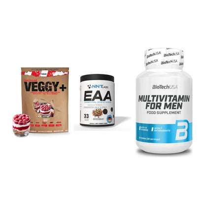 Pflanzliches Set: Sinob VEGGY + NNT EAA + BioTech Multivi – alle enthaltenen Artikel
