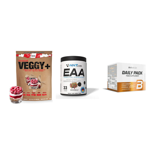 Pflanzliches Set: Sinob VEGGY + NNT EAA + BioTech Daily – alle enthaltenen Artikel