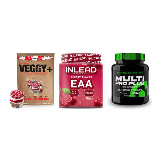 Pflanzliches Set: Sinob VEGGY + INLEAD EAA + Scitec Multi – alle enthaltenen Artikel