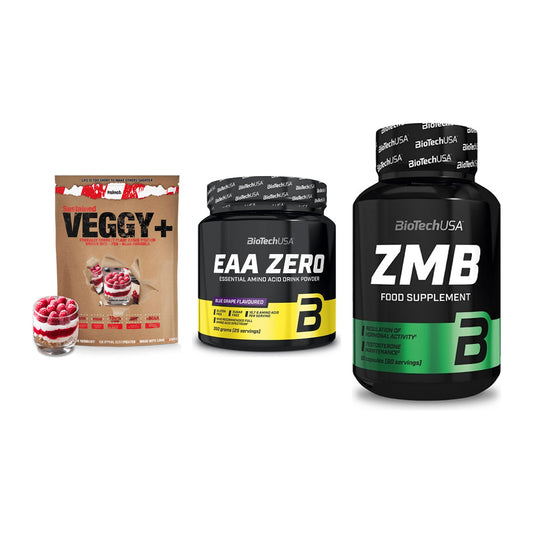 Pflanzliches Set: Sinob VEGGY + BioTech EAA + BioTech ZMB – alle enthaltenen Artikel