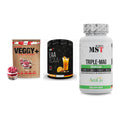 Pflanzliches Set: Sinob VEGGY + MST EAA & BCAA + MST Tripple Mag – alle enthaltenen Artikel