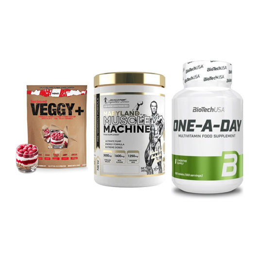Pflanzliches Set: Sinob VEGGY + Kevin Levrone + BioTech One A – alle enthaltenen Artikel