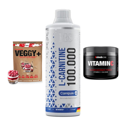 Pflanzliches Set: Sinob VEGGY + MST L-Carnitine + Sinob Vitamin C – alle enthaltenen Artikel