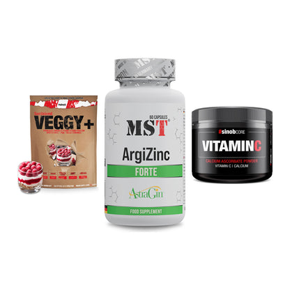 Pflanzliches Set: Sinob VEGGY + MST ArgiZinc + Sinob Vitamin C – alle enthaltenen Artikel