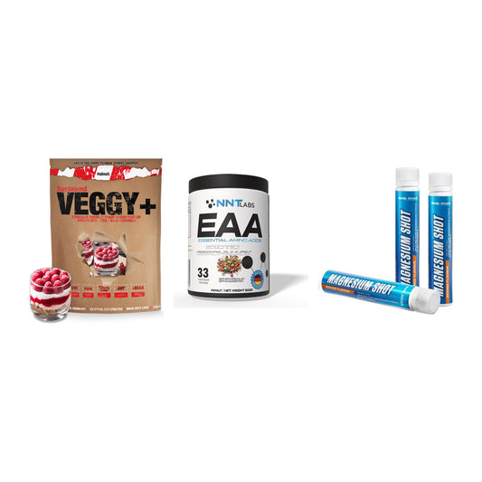 Pflanzliches Set: Sinob VEGGY + NNT EAA + Body Attack – alle enthaltenen Artikel