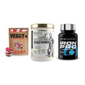 Pflanzliches Set: Sinob VEGGY + Kevin Levrone + Scitec Iron Pro – alle enthaltenen Artikel