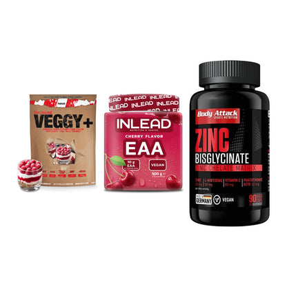 Pflanzliches Set: Sinob VEGGY + INLEAD EAA + Body Attack – alle enthaltenen Artikel