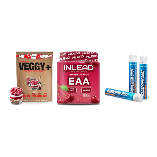 Pflanzliches Set: Sinob VEGGY + INLEAD EAA + Body Attack – alle enthaltenen Artikel