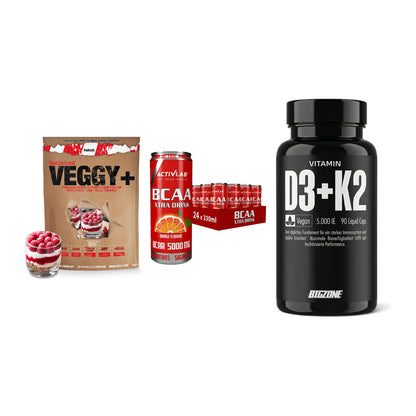 Pflanzliches Set: Sinob VEGGY + Activlab BCAA + Big Zone – alle enthaltenen Artikel
