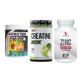 Pflanzliches Set: ProFuel V-Prote + MST Creatine + #GYMJUICE ZINC – alle enthaltenen Artikel