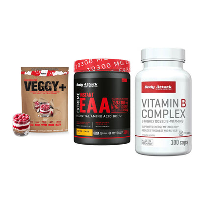 Pflanzliches Set: Sinob VEGGY + Body Attack + 1 weitere – alle enthaltenen Artikel