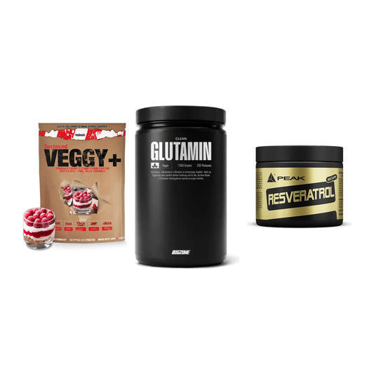 Pflanzliches Set: Sinob VEGGY + Big Zone + Peak Resveratro – alle enthaltenen Artikel