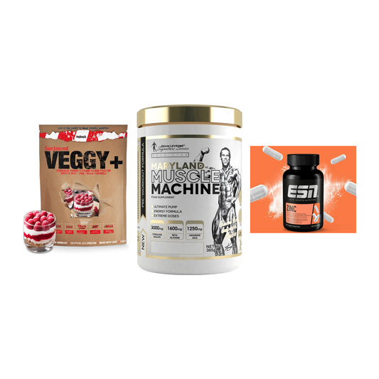 Pflanzliches Set: Sinob VEGGY + Kevin Levrone + ESN Zinc – alle enthaltenen Artikel