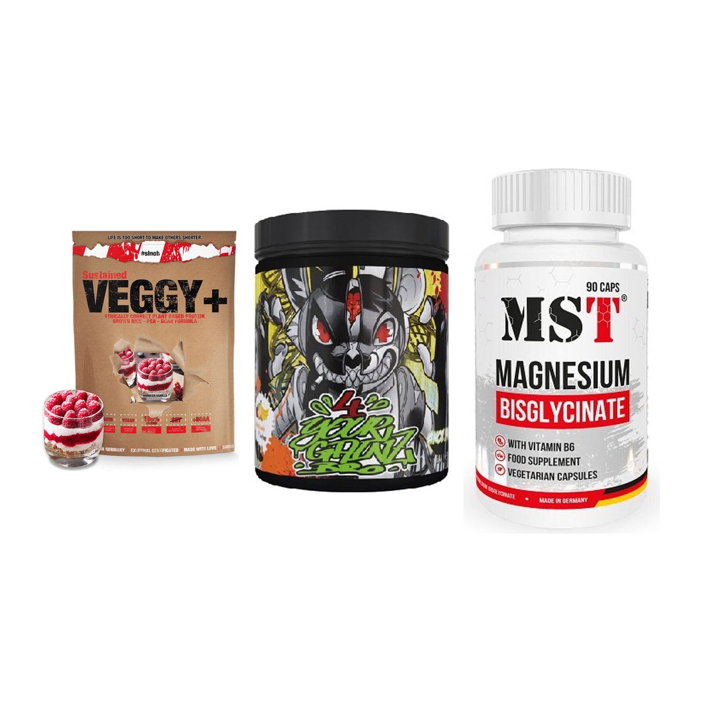 Pflanzliches Set: Sinob VEGGY + BPS-Pharma + MST Magnesium – alle enthaltenen Artikel
