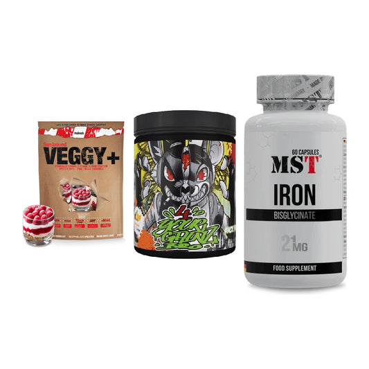 Pflanzliches Set: Sinob VEGGY + BPS-Pharma + MST Iron – alle enthaltenen Artikel