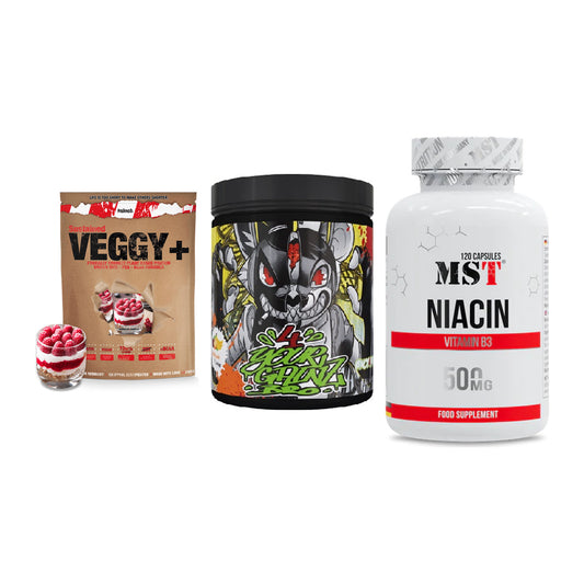 Pflanzliches Set: Sinob VEGGY + BPS-Pharma + MST Niacin – alle enthaltenen Artikel