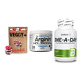 Pflanzliches Set: Sinob VEGGY + NNT Arginin HCL + BioTech One A – alle enthaltenen Artikel