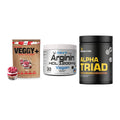 Pflanzliches Set: Sinob VEGGY + NNT Arginin HCL + Dedicated Alpha – alle enthaltenen Artikel
