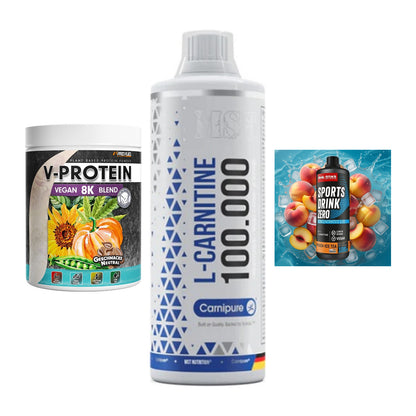 Pflanzliches Set: ProFuel V-Prote + MST L-Carnitine + Body Attack – alle enthaltenen Artikel