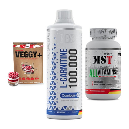 Pflanzliches Set: Sinob VEGGY + MST L-Carnitine + MST All Vitamin – alle enthaltenen Artikel