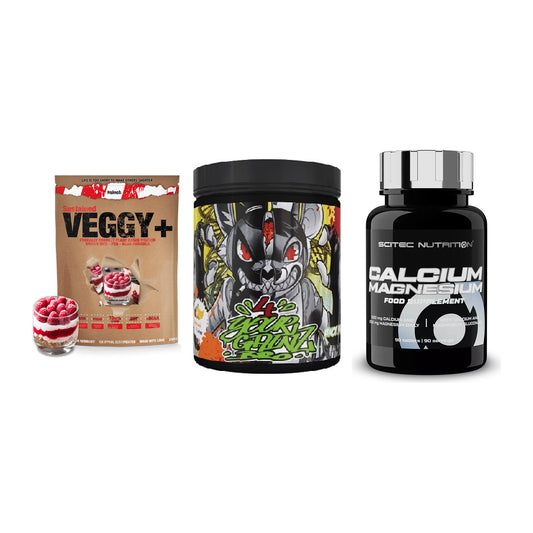 Pflanzliches Set: Sinob VEGGY + BPS-Pharma + Scitec Calcium – alle enthaltenen Artikel
