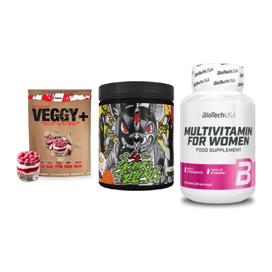 Pflanzliches Set: Sinob VEGGY + BPS-Pharma + BioTech Multivi – alle enthaltenen Artikel