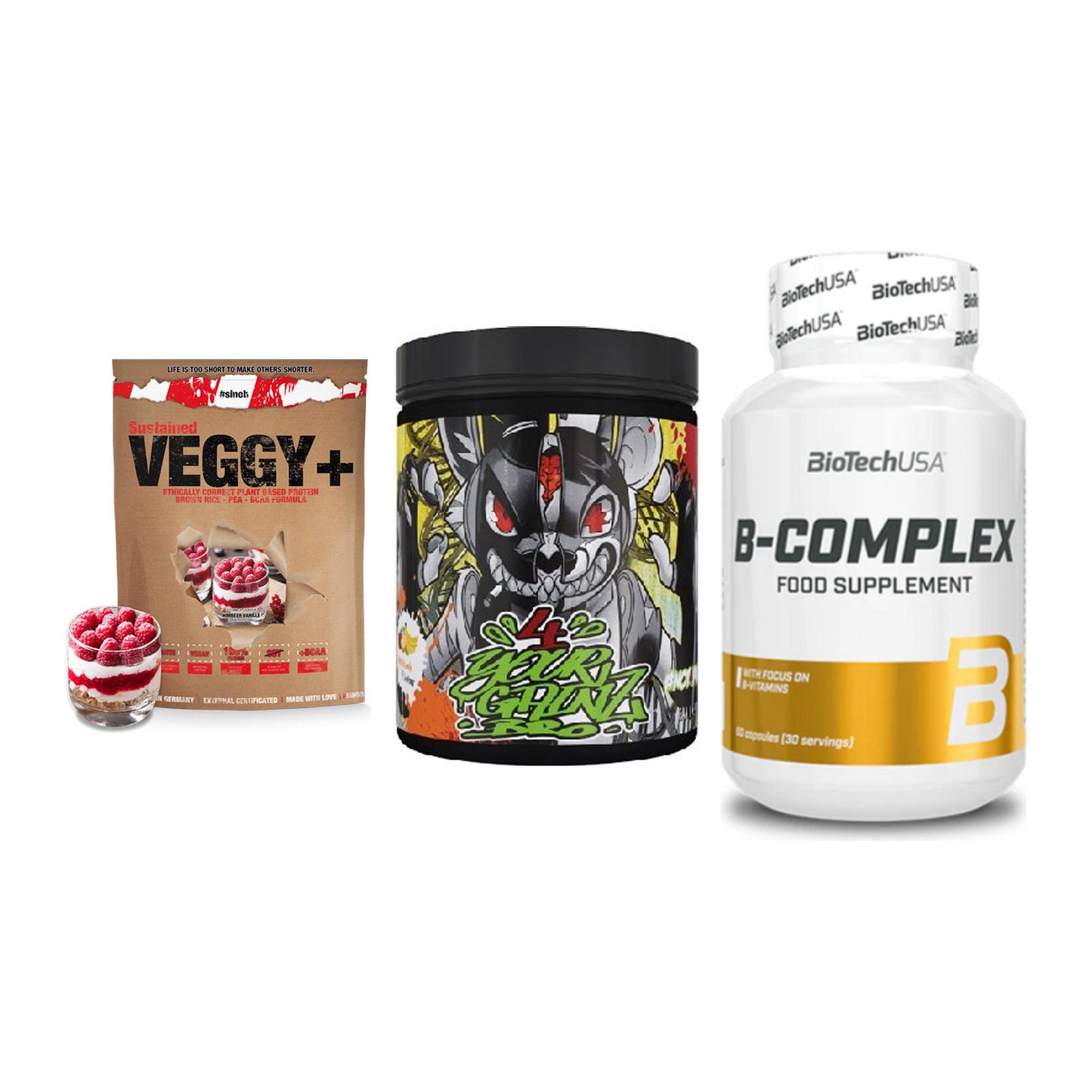 Pflanzliches Set: Sinob VEGGY + BPS-Pharma + BioTech B – alle enthaltenen Artikel