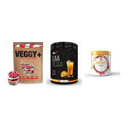 Pflanzliches Set: Sinob VEGGY + MST EAA & BCAA + FA Nutrition – alle enthaltenen Artikel