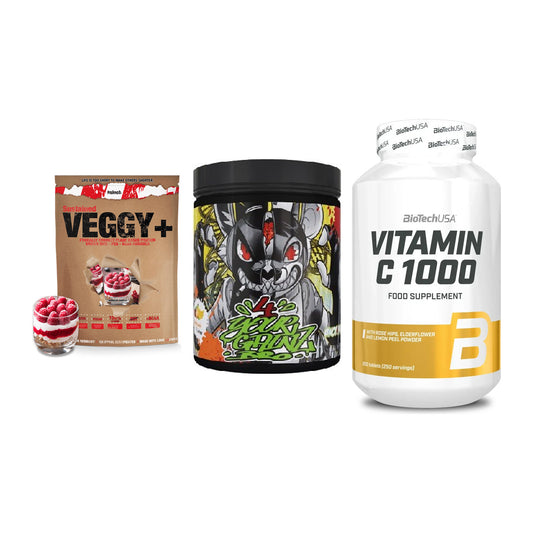 Pflanzliches Set: Sinob VEGGY + BPS-Pharma + BioTech Vitamin – alle enthaltenen Artikel