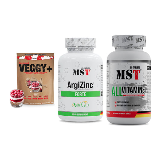 Pflanzliches Set: Sinob VEGGY + MST ArgiZinc + MST All Vitamin – alle enthaltenen Artikel
