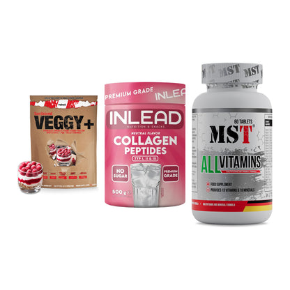 Pflanzliches Set: Sinob VEGGY + INLEAD Collagen + MST All Vitamin – alle enthaltenen Artikel