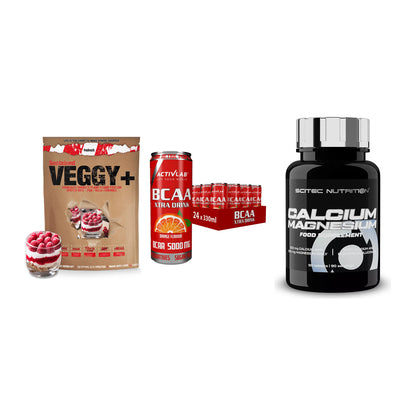 Pflanzliches Set: Sinob VEGGY + Activlab BCAA + Scitec Calcium – alle enthaltenen Artikel