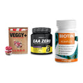 Pflanzliches Set: Sinob VEGGY + BioTech EAA + ProFuel BIOTIN – alle enthaltenen Artikel