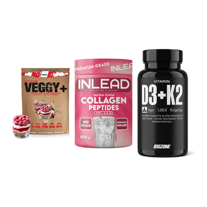 Pflanzliches Set: Sinob VEGGY + INLEAD Collagen + Big Zone – alle enthaltenen Artikel