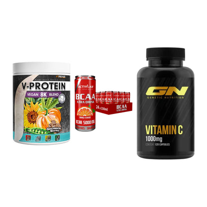 Pflanzliches Set: ProFuel V-Prote + Activlab BCAA + GN Vitamin C – alle enthaltenen Artikel