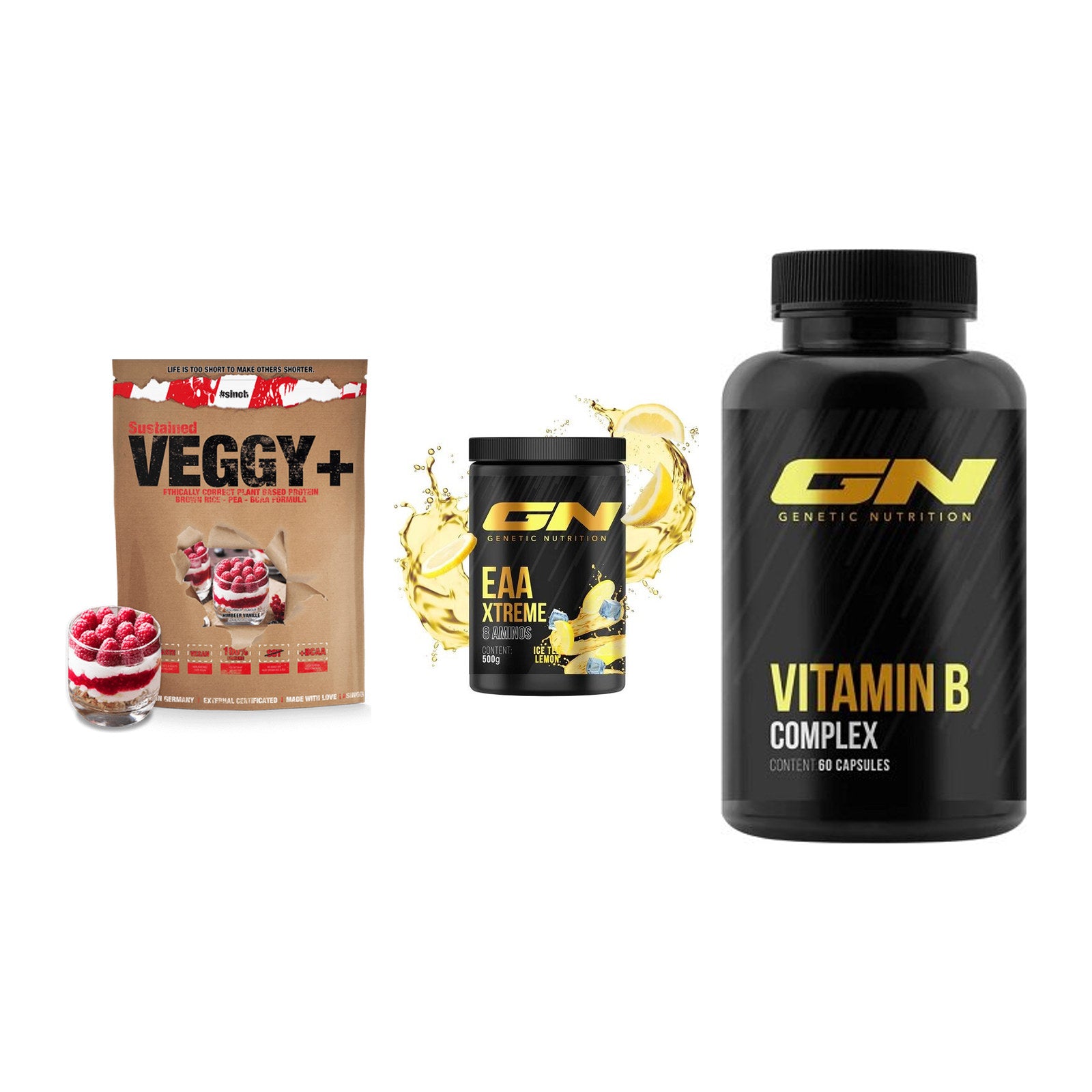 Pflanzliches Set: Sinob VEGGY + GN EAA Xtreme + GN Vitamin – alle enthaltenen Artikel