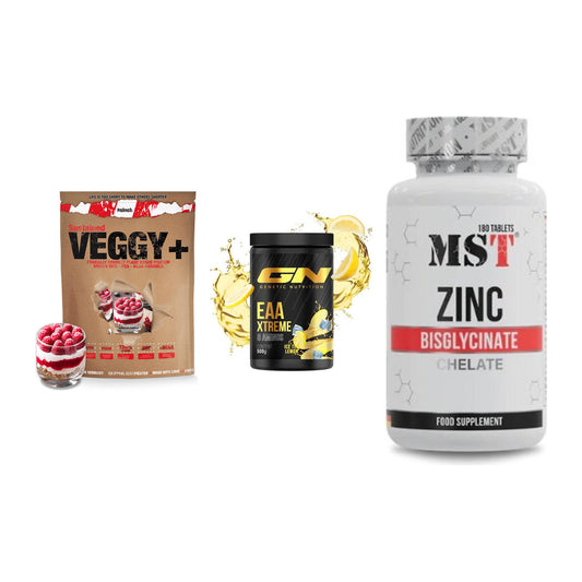 Pflanzliches Set: Sinob VEGGY + GN EAA Xtreme + MST Zinc – alle enthaltenen Artikel