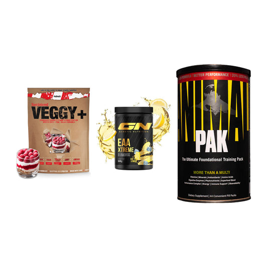 Pflanzliches Set: Sinob VEGGY + GN EAA Xtreme + Universal – alle enthaltenen Artikel